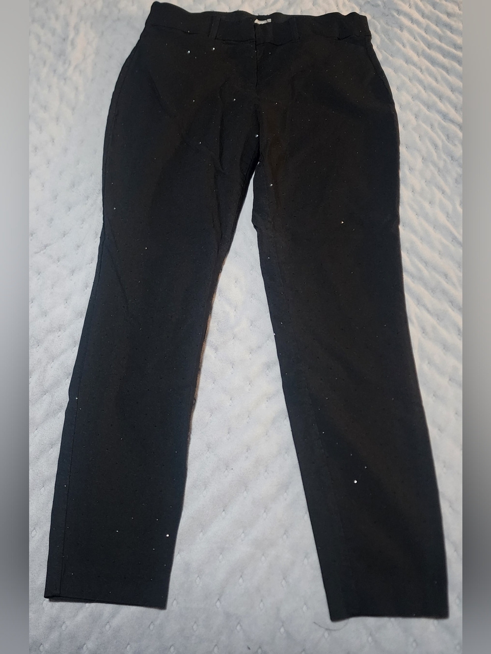 Maurices Black Rhinestone Sparkle Pants Womens Size Medium Bling